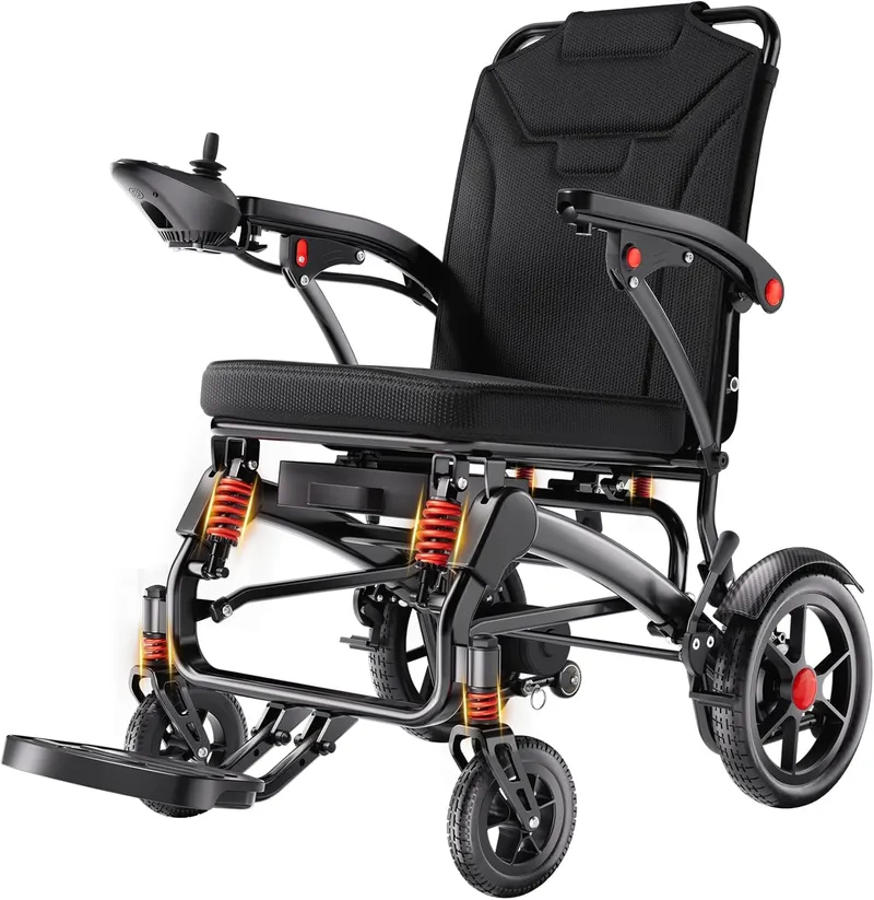 Dahaiy Ultra Lightweight 20 Miles Electric Wheelchairs for Adults